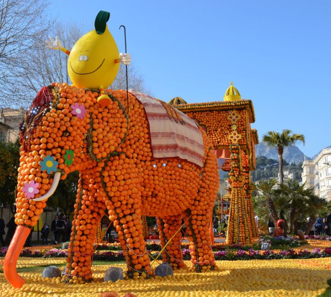 CARNAVAL DE NICE – BATAILLE DES FLEURS, CORSO ILLUMINÉ & LA FÊTE DES CITRONS À MENTON